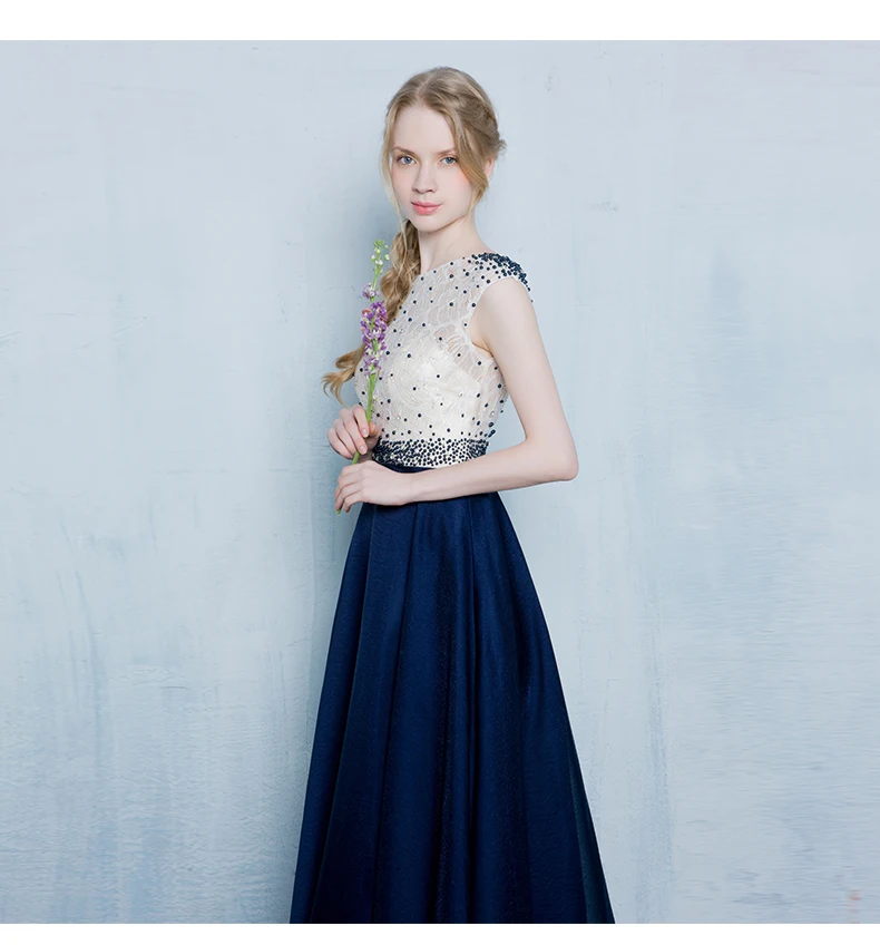 Элегантные кружевные платья с прозрачным вырезом и бусинами Vestidos De Festa Longo