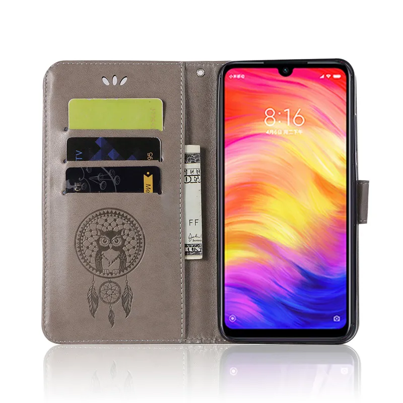 Redmi Note 7 Case Note7 Pro Phone Cover Luxury PU Leather On For Xiaomi 7Pro Note7Pro Flip | Мобильные телефоны и