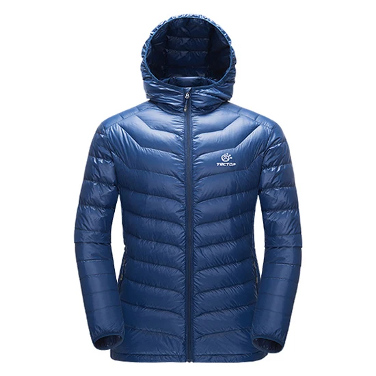Men Iron Blue Новинка, мужская и женская зимняя теплая Ультралегкая пуховая куртка, ветрозащитная парка с капюшоном для походов, кемпинга, альпинизма, треккинга, пальто, VA316 - Цвет: Men Iron Blue