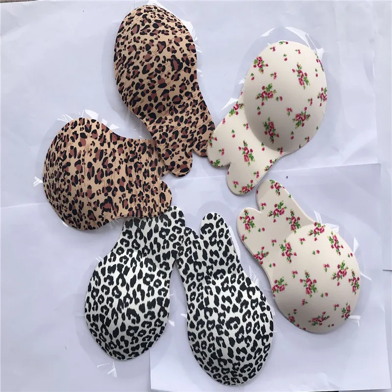 100pcs/New design rabbit ear shape hot women great push up invisible bra lif up breast silicone strapless bra