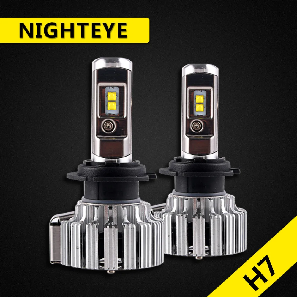 NIGHTEYE 2 шт. светодиодный чипы H7 наборы светодиодных фар авто Стайлинг головного
