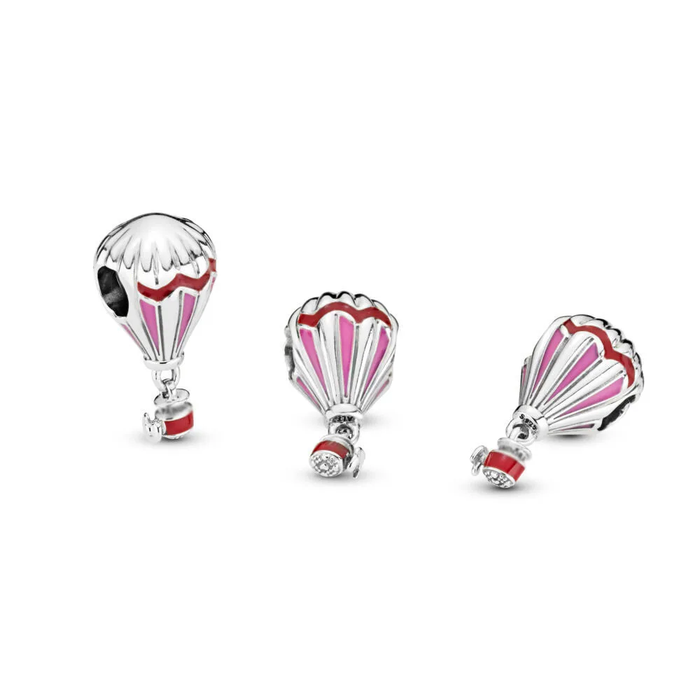 

Free Shipping Hot Air Balloon Charms Fit Original Brand Bracelet & Necklace For Women DIY Jewelry