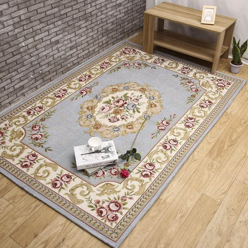 Light blue Северная Европа жаккардовый ковер для гостиной большой размер коридор гостиная коврики для ванной нескользящие коврики спальня кухня Половики, коврики - Цвет: Light blue