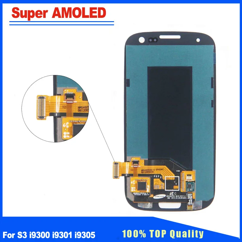 BackLight Adjustable Super AMOLED Display For Samsung Galaxy S3 i9300 i9305 LCD Touch Screen Digitizer Assembly Replacement | Мобильные