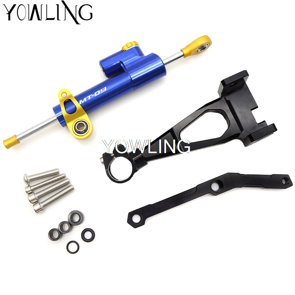 Мотоцикл амортизатор рулевого механизма cnc для Yamaha MT 09 MT09 MT-09 FZ-09 2013- Stabilizerlinear Обратный безопасности Управление кронштейн MT09