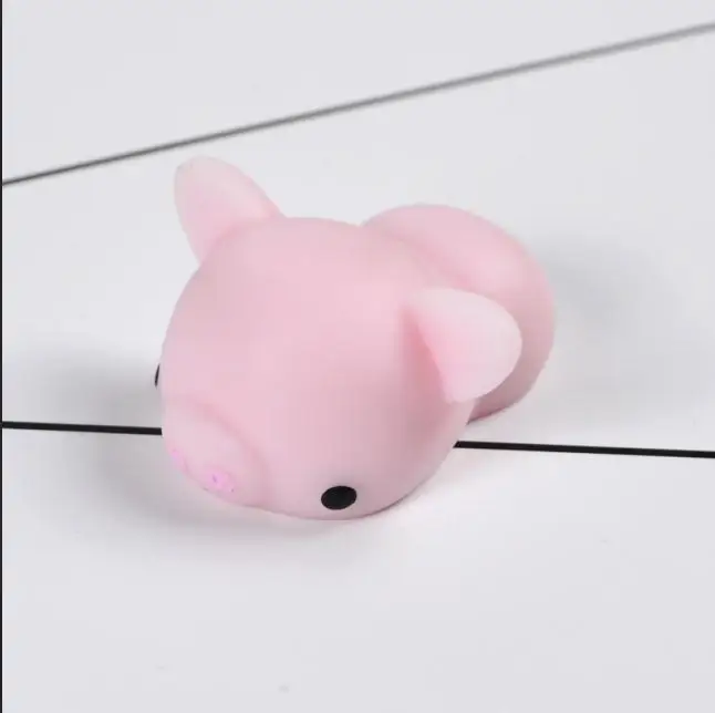 Pink Pig Мини Изменение цвета мягкий милый кот Антистресс мяч выжать Моти рост Abreact мягкий липкий снятие стресса забавная Подарочная игрушка - Цвет: Pink Pig