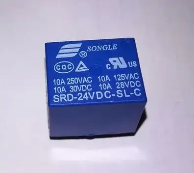 Реле мощности SONGLE 10 шт./лот 24 В постоянный ток в наличии наличии|power relay|pcb power relaydc