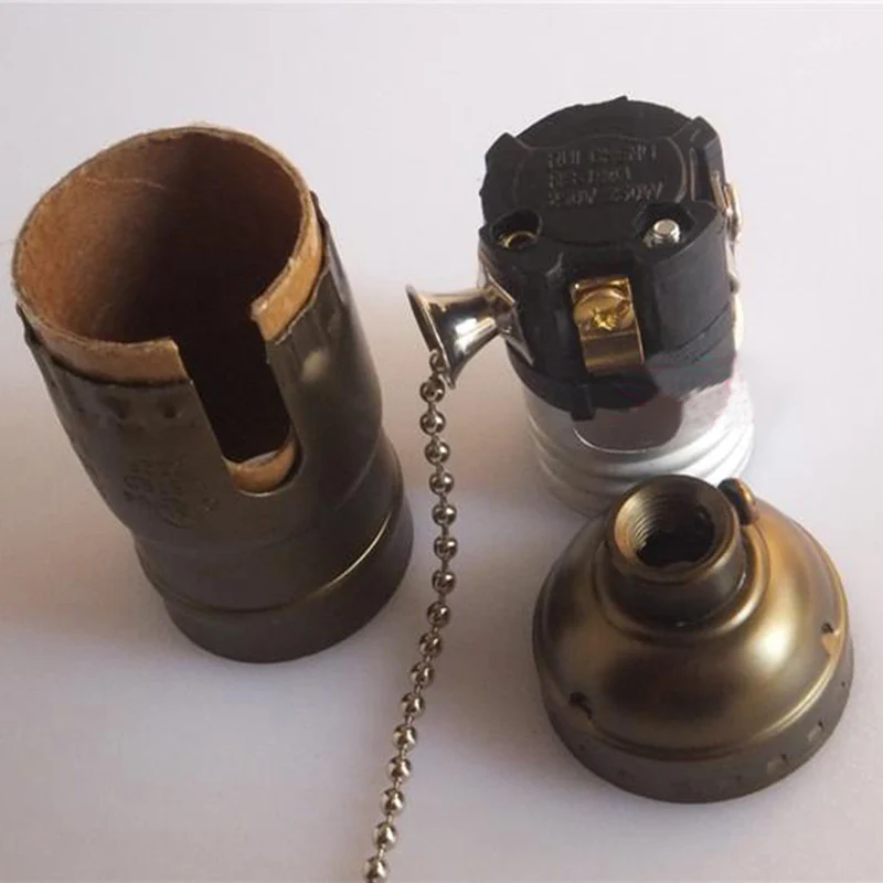 Винтажный Ретро светильник E27 алюминиевый корпус на молнии 4 цвета с