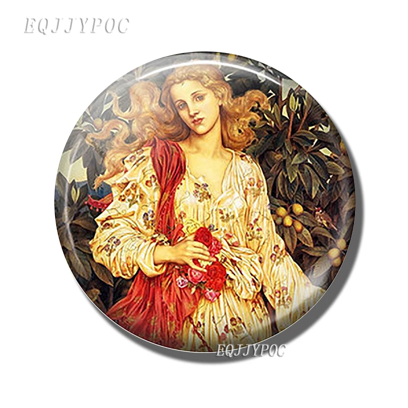 pack of 1 Альфонс Мария Муха арт Зодиак-плюща-фрукты-Gismonda стеклянные магнитные магниты на холодильник для холодильников для украшения дома - Цвет: pack of 1