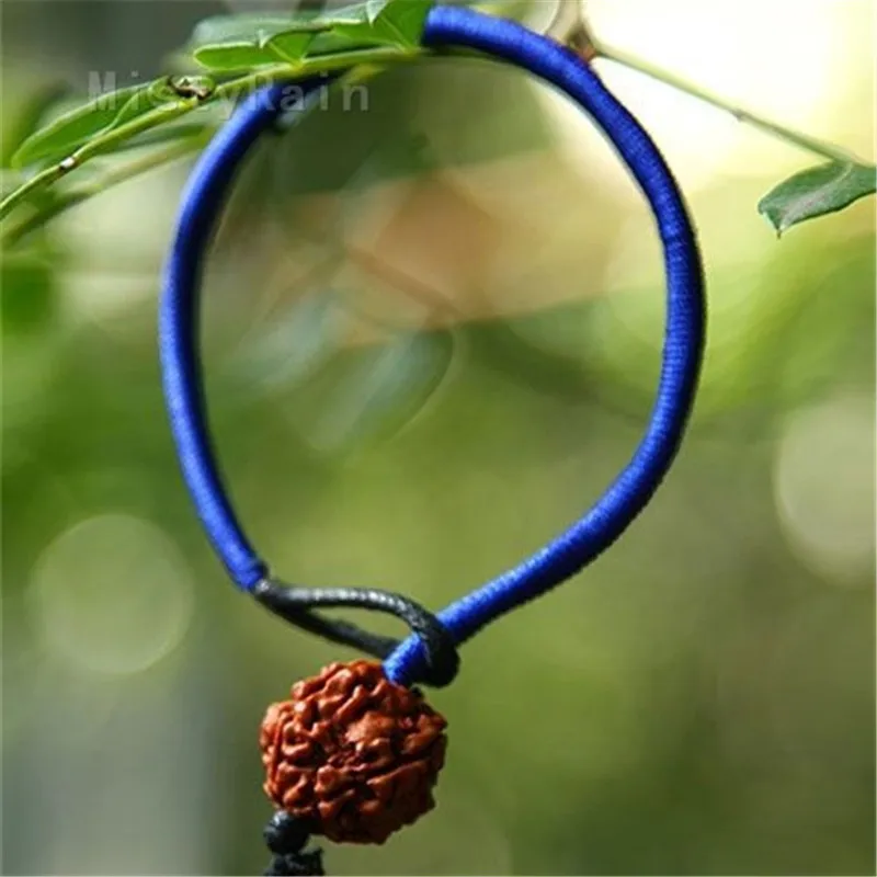 Exquisite Original Bodhi-fruit Evil-exorcising & Fortune-bringing Amulets Handmade Silk Simple Bracelet Ethnic Jewelry (Red) | Украшения