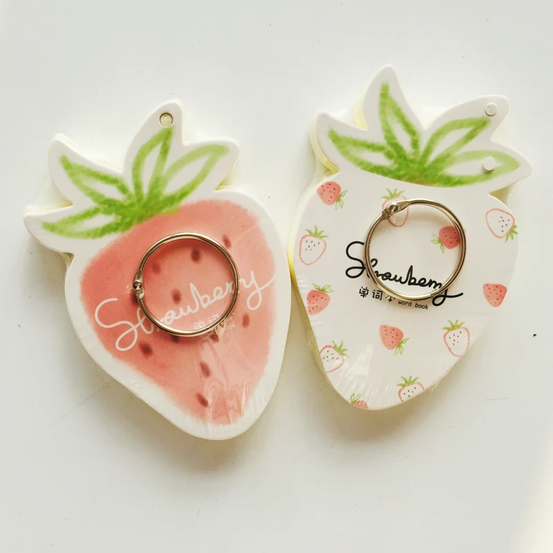 110 листов/упаковка Клубничная свинья портативная пустая тетрадь слово книга