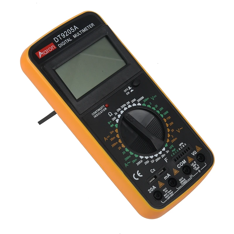 DT9205A Цифровой мультиметр AC/DC Вольтметр Амперметр Сопротивление измеритель