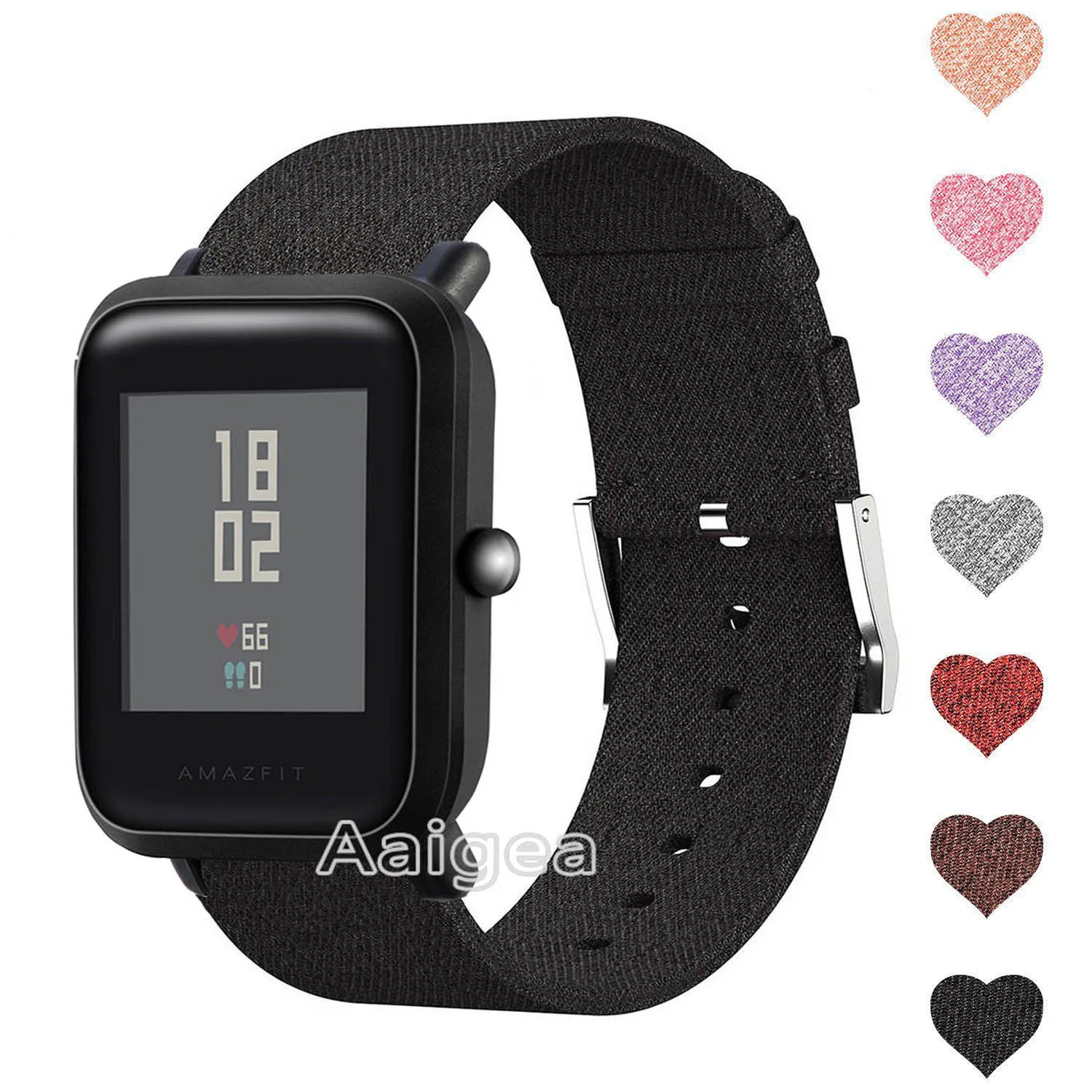 Ремешок для часов Xiaomi Huami Amazfit Bip BIT PACE Lite Youth сменный нейлоновый браслет из тканого