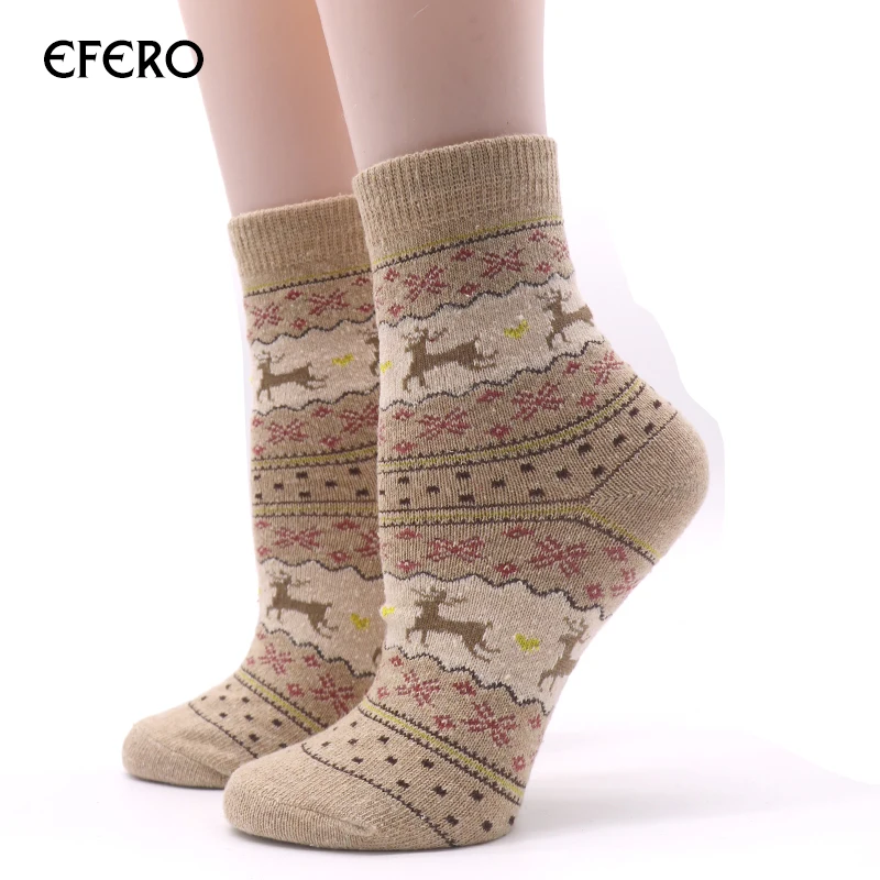 

3 Pair Cute Christmas Sock for Women Winter Warm Socks Colorful Female Short Socks Fashion Animals Cartoon Print Art Sock
