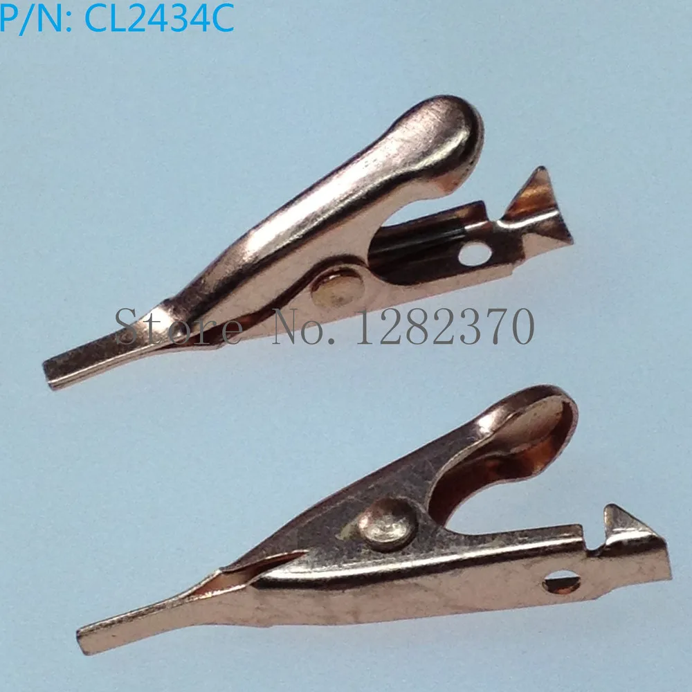 

[SA] CL2434C миниатюрные Медные Плоские специальные маленькие зажимы для аллигатора микро Беззубик крокодил -- 100 шт./лот