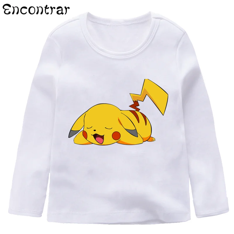 Повседневные топы с длинными рукавами для мальчиков и девочек Детская футболка