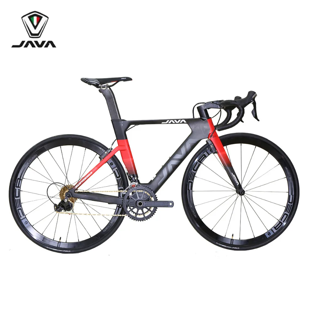 Шоссейный велосипед JAVA Suprema Carbon 700C с 105 5800 переключателем Aero Direct V тормоза