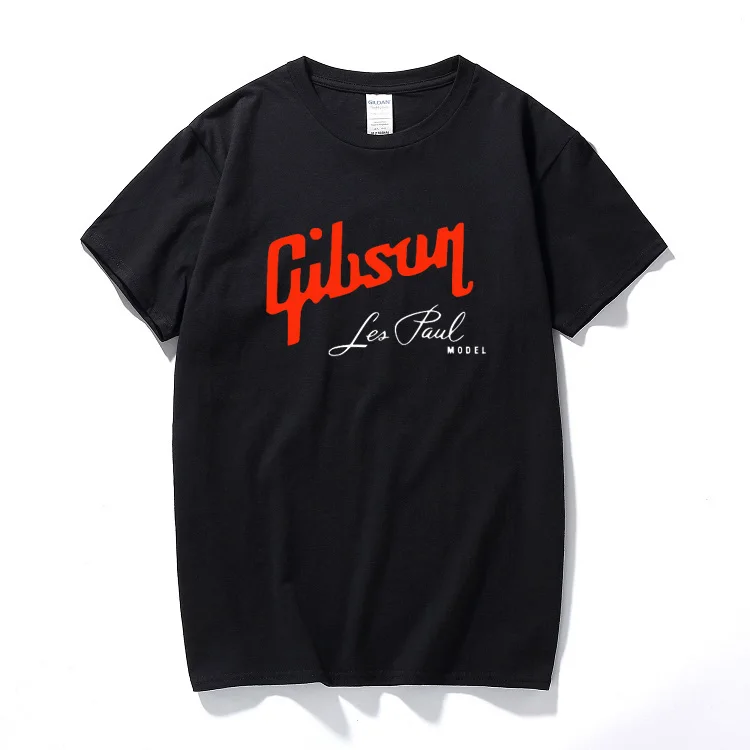 Летние Новые футболки Gibson, мужские хлопковые футболки с круглым вырезом, мужские футболки с коротким рукавом, европейские размеры, хип-хоп мужские футболки, топы