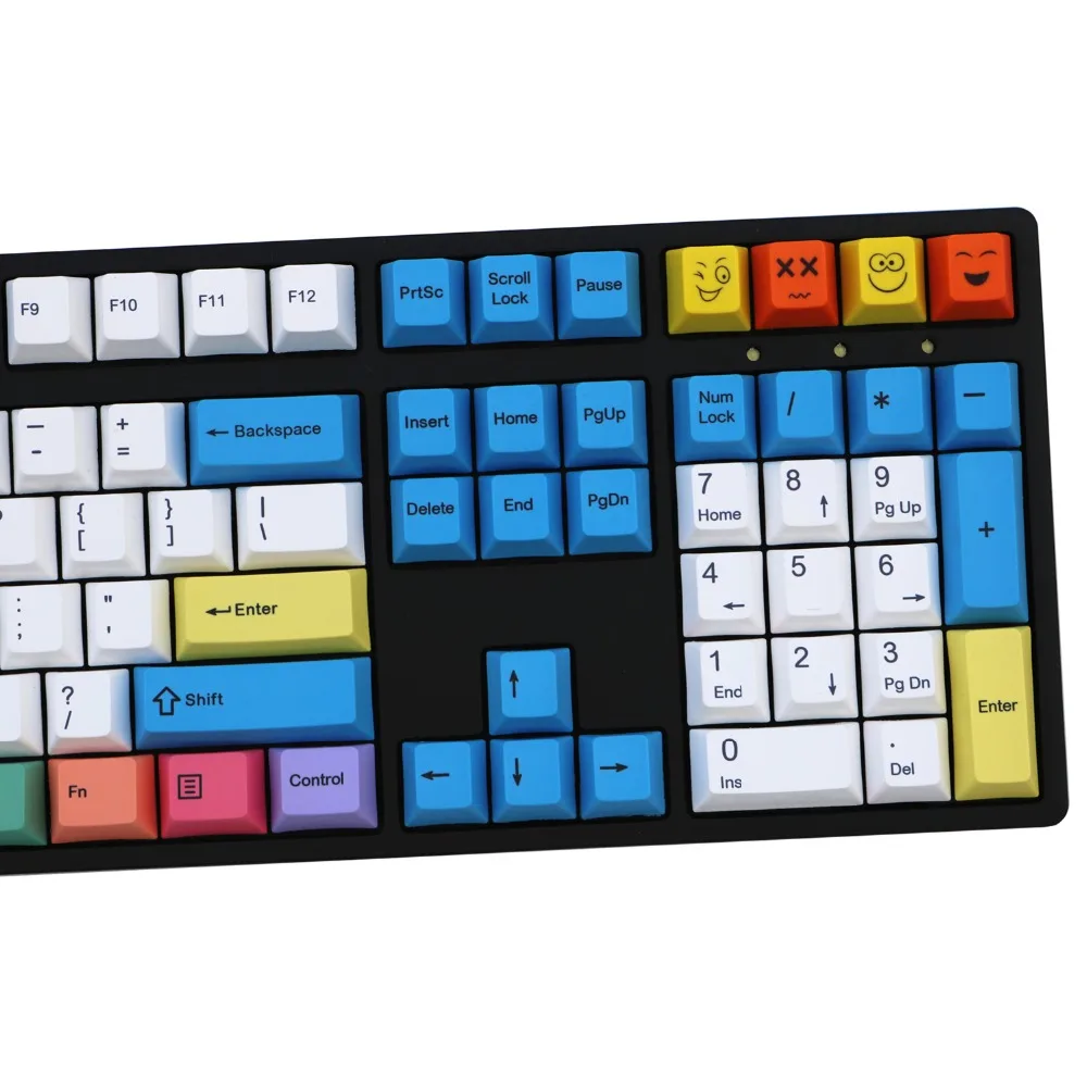 ПБТ краситель Sub Keycaps мелок ANSI Cherry MX набор ключей для 60%/TKL 87/104/108 механическая