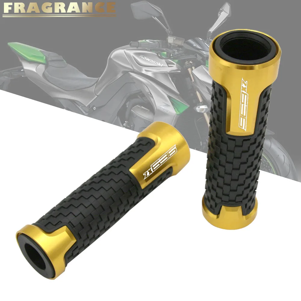 

for kawasaki ZX636 Ninja1000 ZX-10R Universal 22mm 7/8'' CNC Aluminum Rubber Motorcycle Anti-Skid Handle Grips grips handlebar