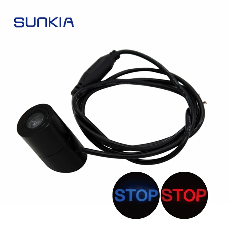 SUNKIA 12 V-24 V автомобиль Предупреждение Лазерный Хвост Логотип задний противотуманный светильник стайлинга автомобилей автоматический стояночный тормоз воспитание лицензия лампа стоп/череп дизайн