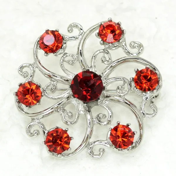 

Rhinestone Flower Pin brooches C373 C