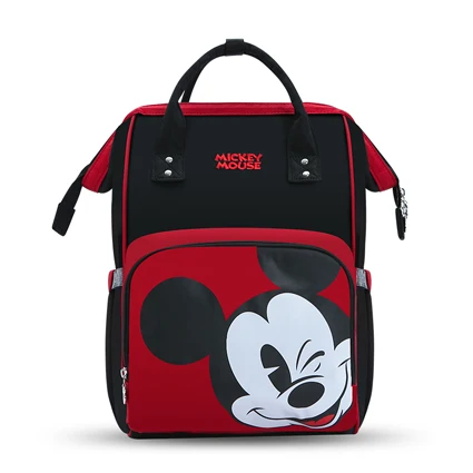 Disney красный рюкзак для подгузников с Минни Маус, сумка для мамы, Женская многофункциональная сумка для подгузников, детская usb-бутылочка, изоляционная Сумка для беременных - Цвет: Mickey