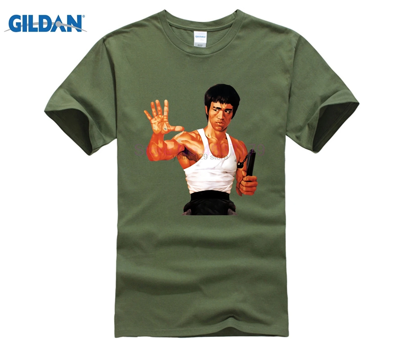 Kungfu Creator Брюс Ли Нун Чакс Футболка мужская MMA основатель футболка hombre Jeet Kune Do Топ