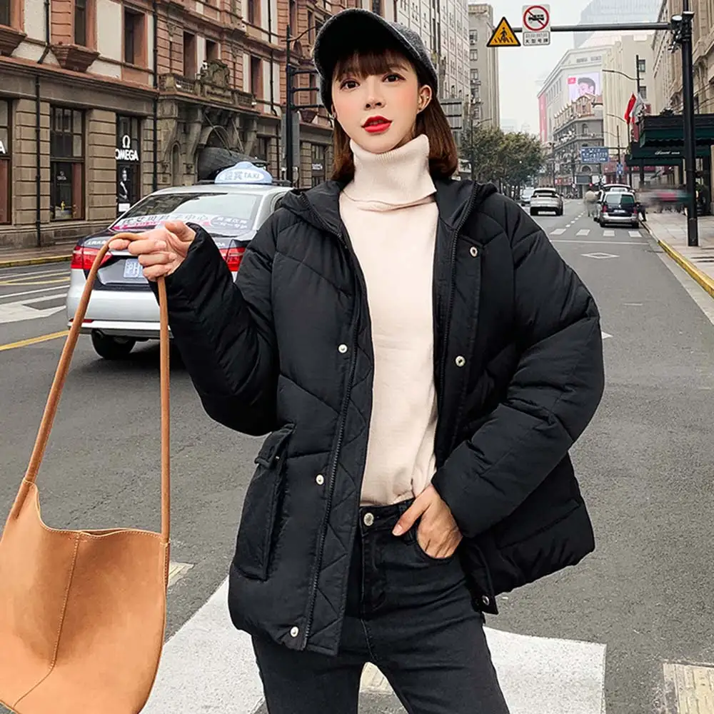 PinkyIsBlack/2019 зимняя куртка для женщин пальто модная женская с капюшоном женские