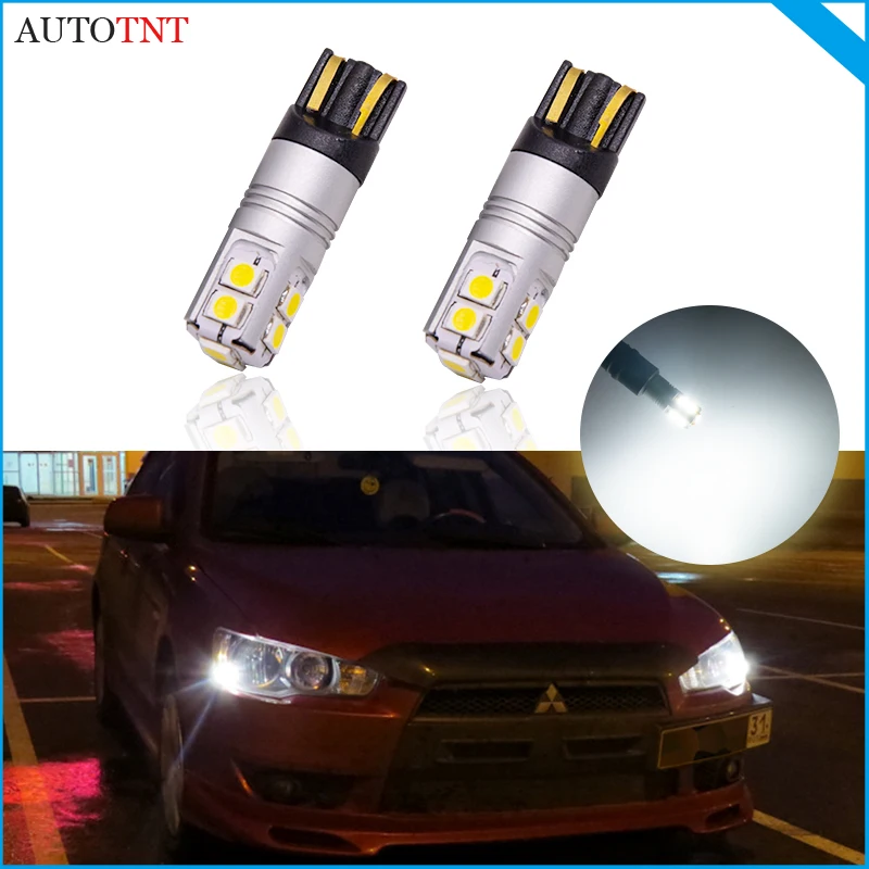 Светодиодная лампа T10 w5w 2 шт. 12 В 6000 К canbus без ошибок для Mitsubishi L200 L300 Airtrek Lancer 1 3 4 5 6 7 8