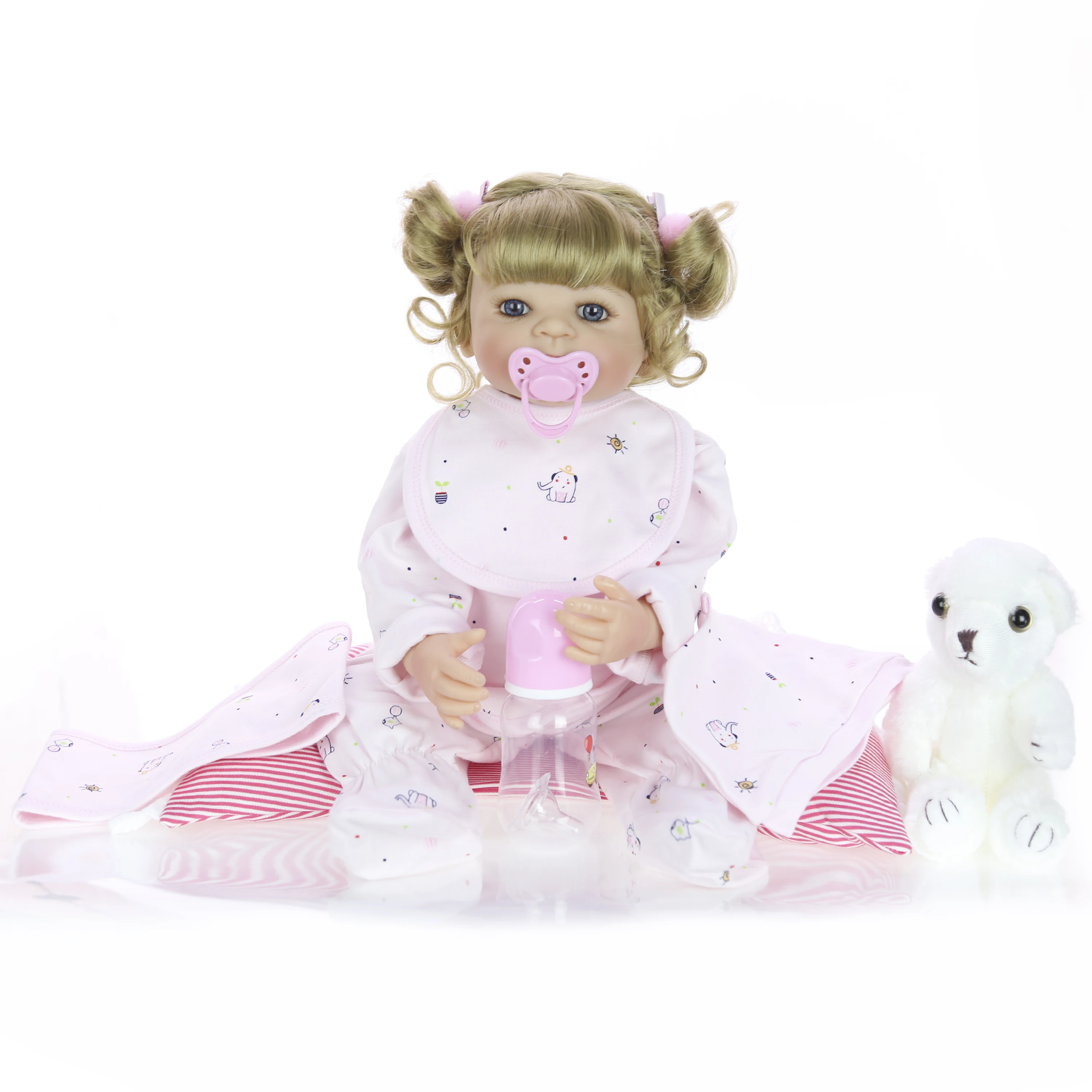 KEIUMI 22 дюйма модная Кукла Reborn Alive Girl силиконовая Реалистичная кукла принцессы для