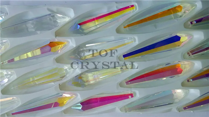 Прозрачное u образное Призма Icicle детали люстры 80 мм 120 шт.|chandelier parts|crystal icicleschandelier