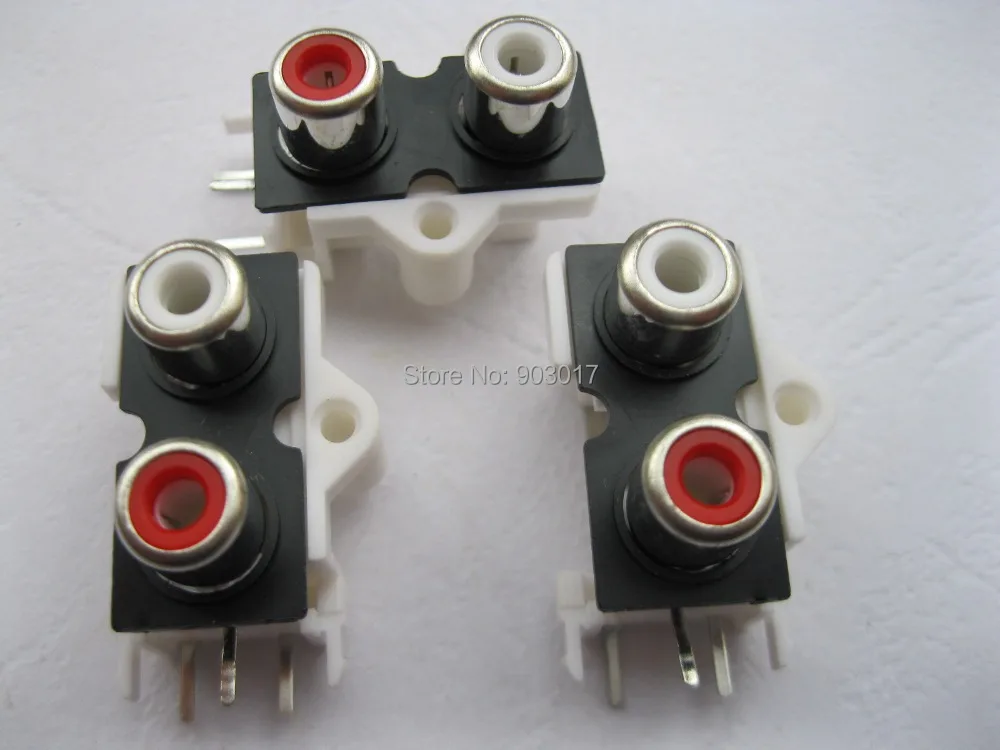 150 шт. в партии разъем AV Pin гнездо RCA 2 цвета аудио видео фоторазъем | Обустройство