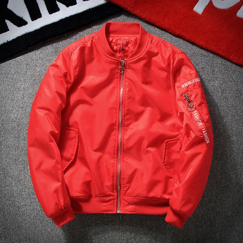 MANVALUE Men's Ma1 Air Force Pilot Suits Male Japanese Style High Street Letter Embroidery Young Man Cotton Padded Jackets | Мужская