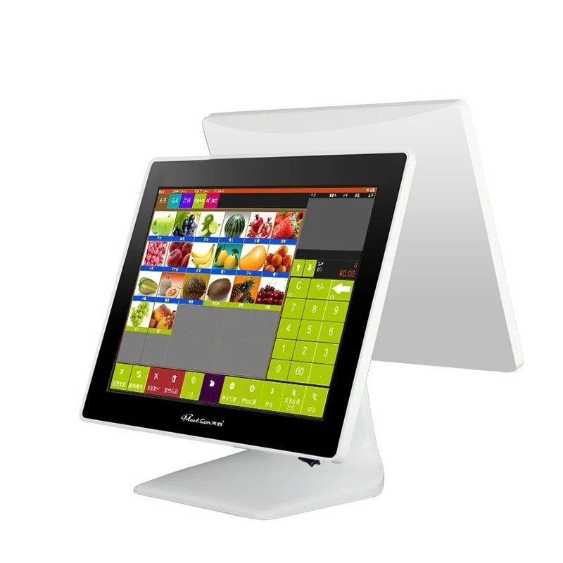 Meetsun ZJ 190D 2 все в одном POS 15 ''ЖК дисплей монитор Системы кассовый аппарат