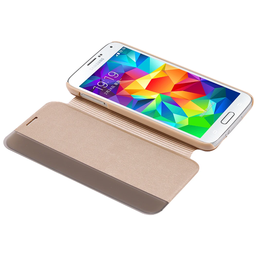 Кожаный флип чехол KISSCASE для Samsung Galaxy S5 S6 S7 Edge умный телефона с функцией сна Note 3 4 5