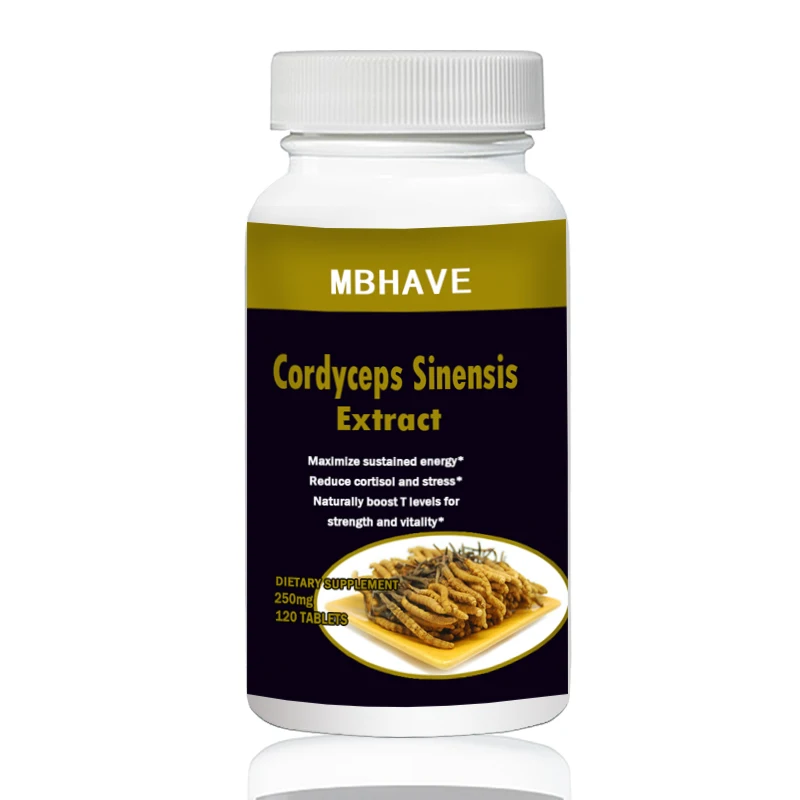

2 bottles CS-4 250PCS Cordyceps Sinensis extract Mushroom Extract