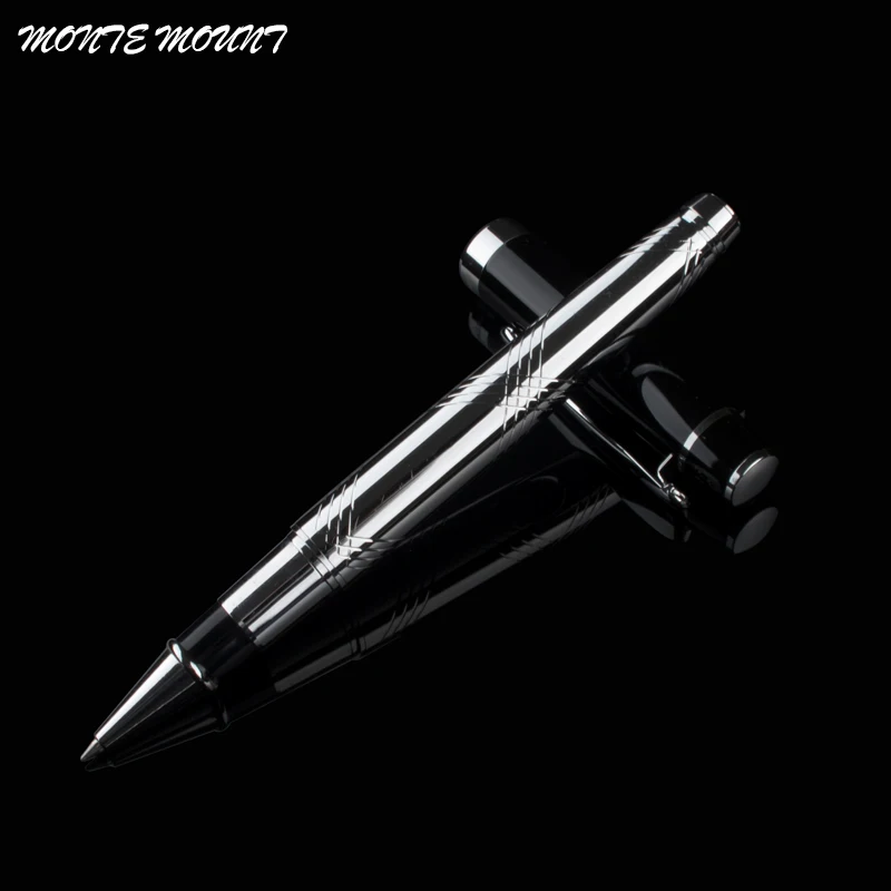 

Full Metal Business roller ball Pen 0.5mm Medium refill Black/blue /school office rollerball Pen Business stationery