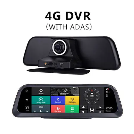 4G DVR 10 ''приборная панель автомобильный видеорегистратор 4G Android ADAS Dash Cam полный экран HD 1080P авто камера gps Wifi удаленный монитор регистратор DVRs 882 - Название цвета: 4G DVR