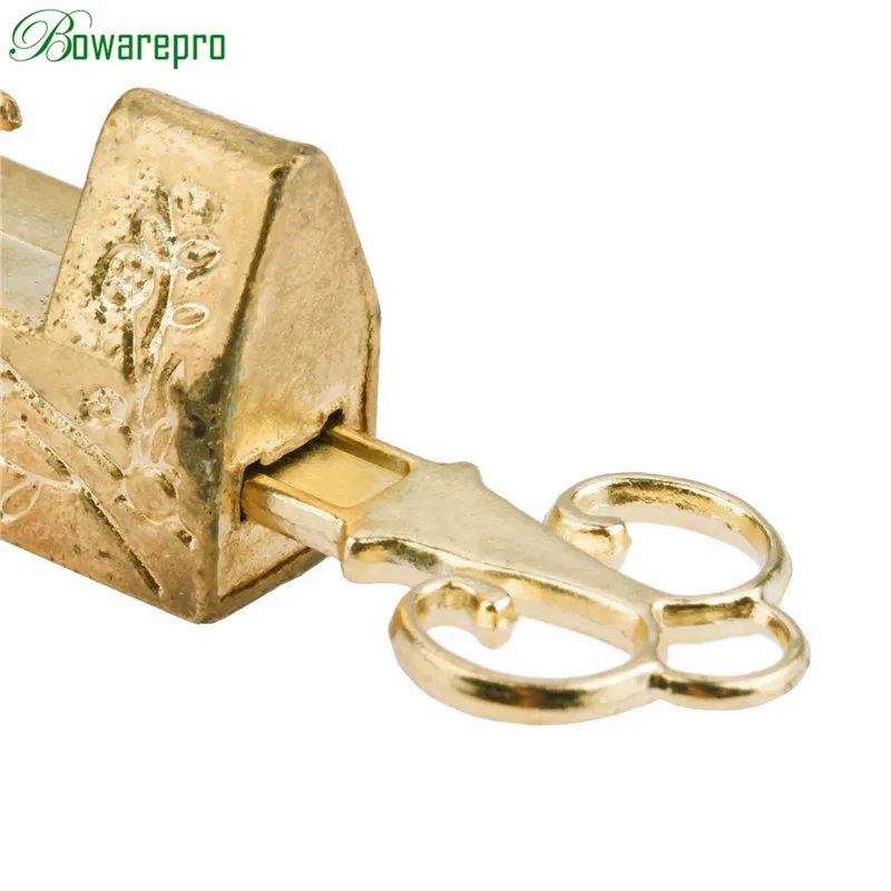 Винтажный Свадебный замок bowarepro 42 мм с ключом для шкатулки ювелирных изделий