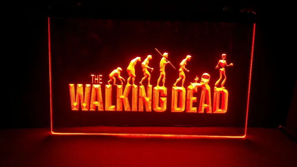 The walking dead Логотип 2 размера пивной бар Пивной клуб led noen световая вывеска | Дом и