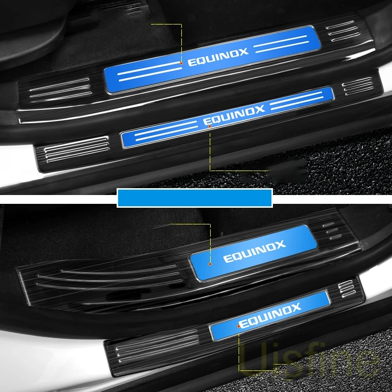 Декоративные наклейки для Chevrolet Equinox 2017 2018 2019 педали из нержавеющей стали с