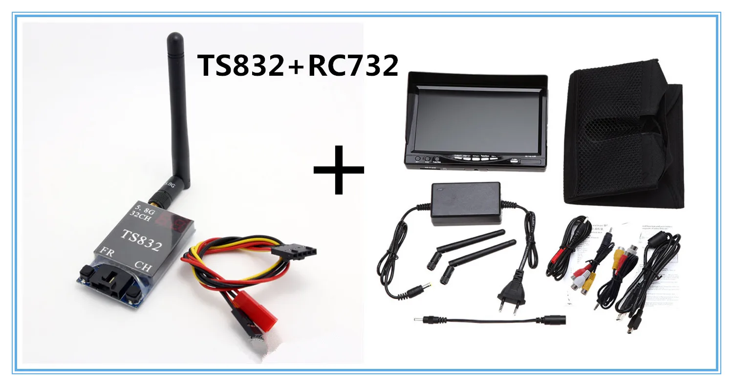 Boscam TS832 FPV 5 8G 600 Φ беспроводной A/V передатчик Все в одном 7 дюймов 800*480 HD LCD монитор|fpv