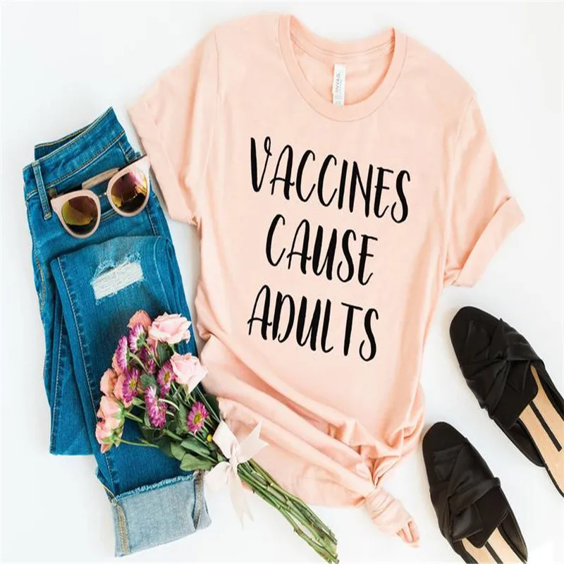 Футболка для взрослых с прививками графическая футболка большого размера женщин