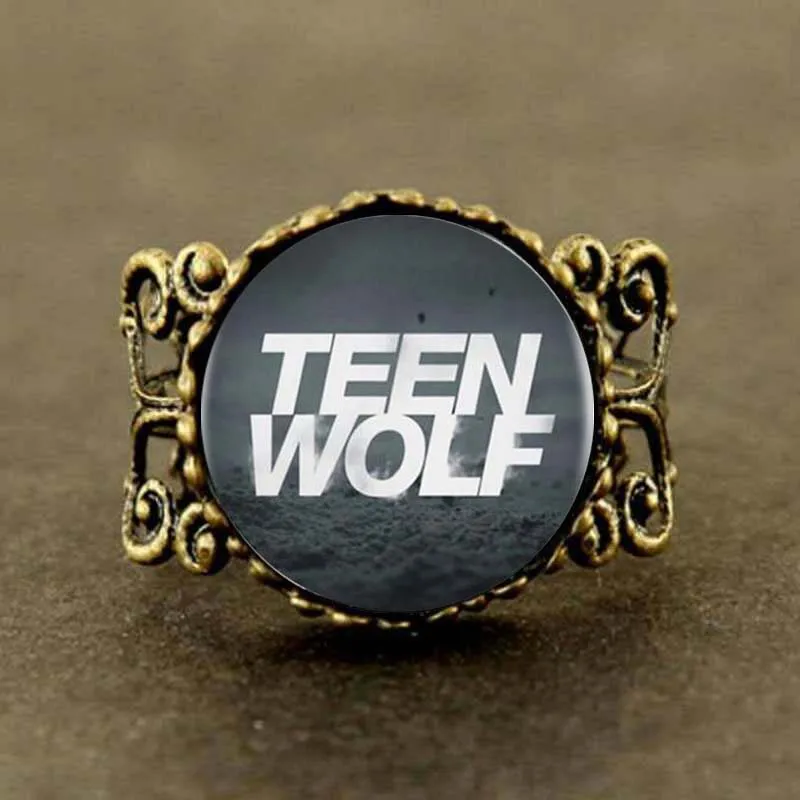 Кольцо с логотипом Teen Wolf 1 шт./лот для женщин и мужчин винтажное стальное