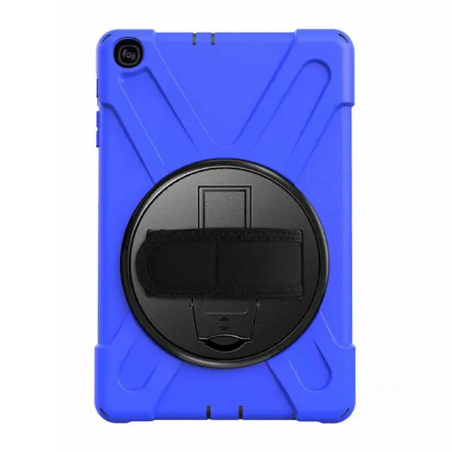 blue IBuyiWin сверхмощный вращающийся чехол для samsung Galaxy Tab A 10,1 SM-T510/T515 10," чехол для планшета с ремешком - Цвет: blue
