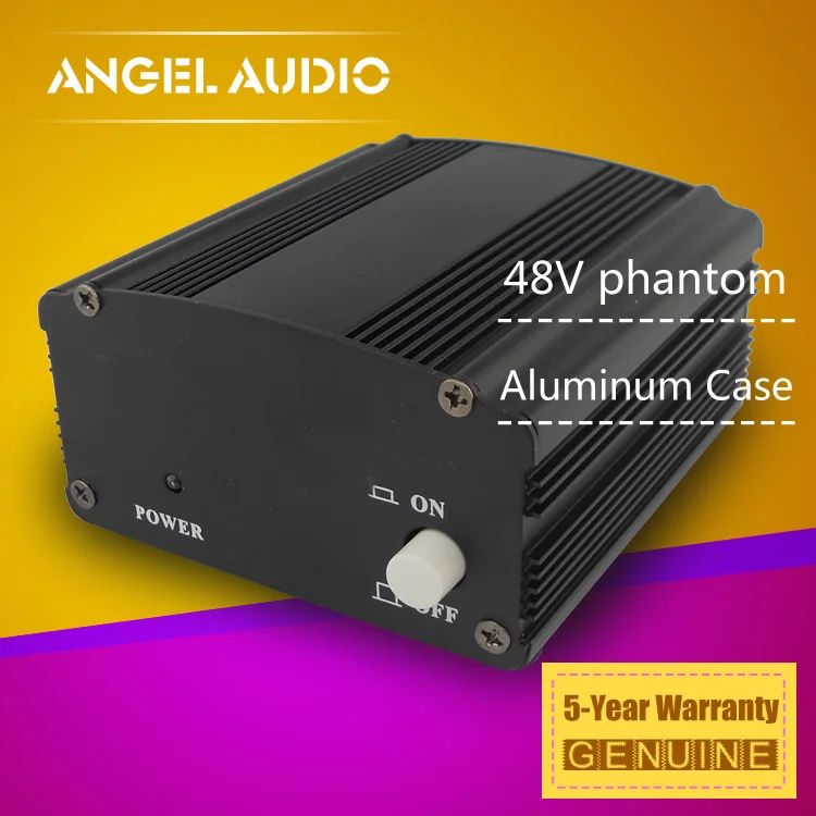 Высокое качество 48 V DC Phantom Питание для конденсаторный вокальный Запись микрофон