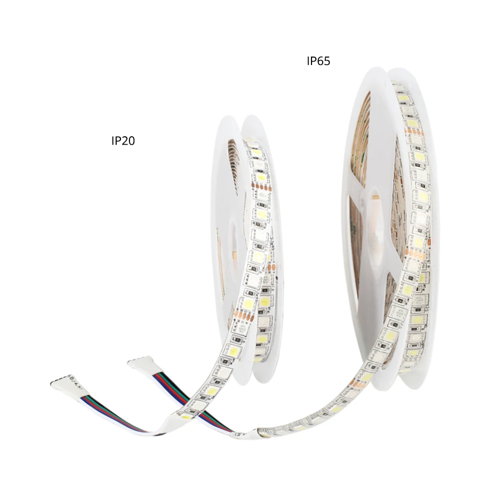 DC12V 5 м 120 светодиодов/м 96 Светодиодные полосы света RGB 5050 супер яркая Гибкая полоса