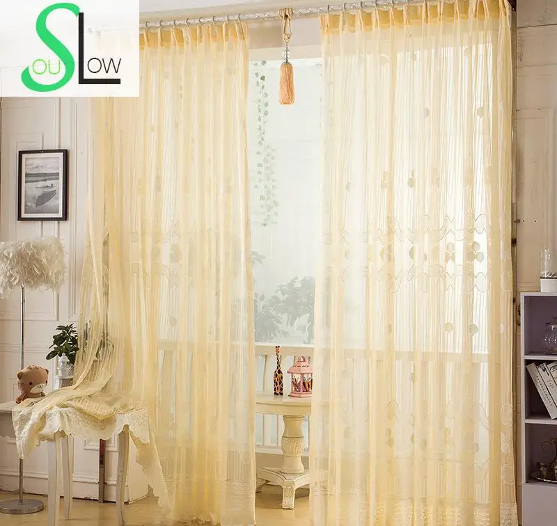 Медленный душ бежевые занавески окно вентиляция украшение гостиная занавеска