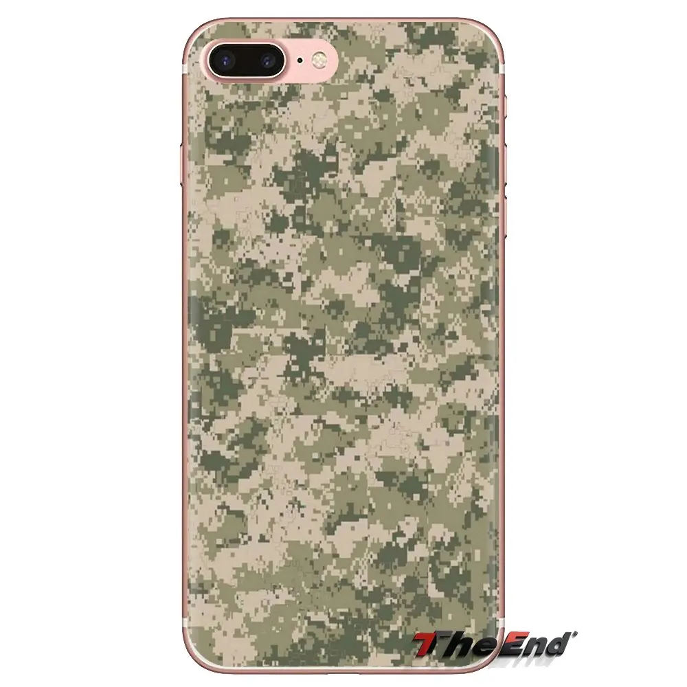 Colorful Army Camo Camouflage Skin For LG Spirit Motorola Moto X4 E4 E5 G5 G5S G6 Z Z2 Z3 G2 G3 C Play Plus Mini TPU Shell Cases |